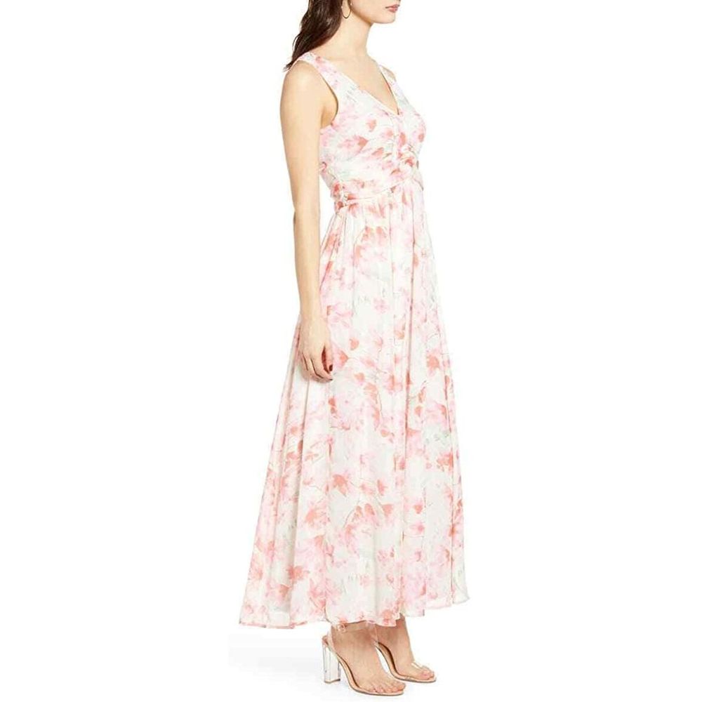 4/$25 Leith Chiffon Max Boho Sleeveless Dress - Picture 3 of 4